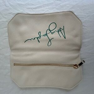 Ashley Longshore leather gem clutch